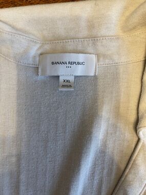 Banana Republic Cream Ribbed Knit Top